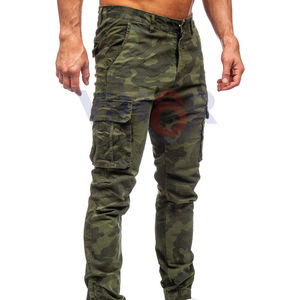 2025 personnalisé hommes vêtements de rue en plein air Baggy Cargo pantalon de haute qualité couleurs unies tricoté Cargo pantalon Style décontracté service oem - Product Image 2