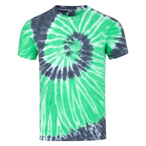2023 nuevas camisetas personalizadas al por mayor de tu propia marca Street-Wear tie Dye camisetas hombres tie die camiseta de gran tamaño lavado ácido - Product Image 3