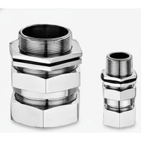 Presse-étoupe en laiton à double compression résistant aux intempéries SFP02 1ET filetage M25 IP66 pour câbles de 14 à 20 mm