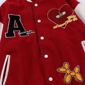 Manufacturer Direct OEM Service High Quality Custom Vintage Streetwear Winter Varsity <b>Jacket</b> for <b>Men</b> <b>Letter</b> Pattern Embroidery - Product Image 3