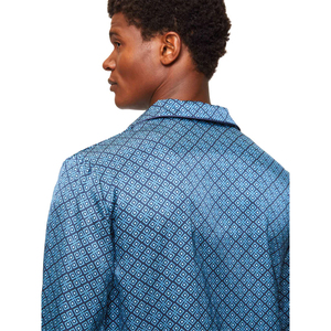 ชุดนอนผ้าไหมซาตินสำหรับผู้ชาย, ชุดนอนแฟชั่นแขนยาวชุดนอนฤดูหนาว - Product Image 6