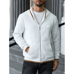 Sudaderas Casuales de Calle al por Mayor, OEM, ODM, con Cierre, Mangas Largas, Color Sólido, para Venta al por Mayor en EE. UU. - Product Image 1