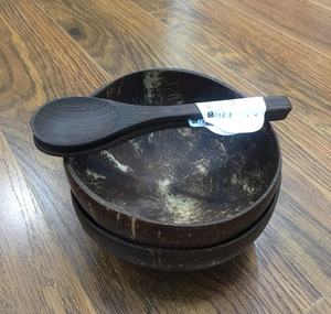 High Quality Vietnam Set Sustainable <b>Coconut</b> <b>Bowl</b> and Spoon with Pouch Country-Style Design Eco Friendly <b>Bowls</b> - Product Image 4
