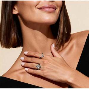 Ensemble de bagues de mariée Jeulia Star Moon Radiant Cut en argent sterling - Product Image 6