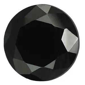 Lose schwarze Onyx Edelstein 12mm runde Form facettierten Edelstein Online-Lieferant Angemessener Preis Stein hersteller