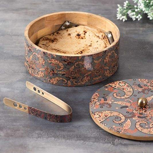 Boîte à roti en bois de première qualité avec couvercle en métal et pince, nouveau design, boîte à roti de qualité supérieure en Inde - Product Image 6