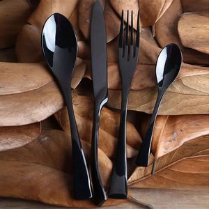 Durable Everyday Dining Metal Flatware Set Modern Flatware Collection Flatware Set Modern Metal Cutlery for Fine Dining - Product Image 3