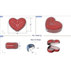 Heart-Shaped Jewelry <b>Box</b> for Storing Valuable Items Like <b>Pills</b> Watches Organizing Them Nicely - Product Image 1
