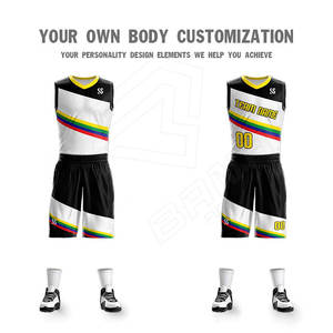 Conjunto de uniforme de baloncesto de verano al mejor precio BSci Trending Style pantalones cortos transpirables logotipo personalizado Opción de talla grande Venta caliente - Product Image 3