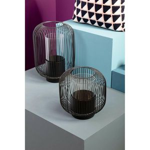 Unique Pattern Iron <b>Lantern</b> Crafted To Provide Decorative Glow Perfect For Wedding And Event Styling - Product Image 1