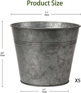 Le plus récent garde-corps en métal planteur Pot de balcon jardinière extérieure jardinière décorative garde-corps suspendus Pots de fleurs Vase élégant - Product Image 2