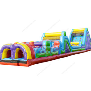 Y & G populares trampolines parques interiores patios inflables ninja Guerrero equipo <span class=keywords><strong>de</strong></span> carrera <span class=keywords><strong>de</strong></span> obstáculos carreras <span class=keywords><strong>de</strong></span> obstáculos para adultos - Product Image 2