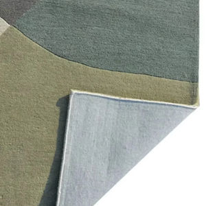 Tapis d'intérieur à poils plats en laine/soie fait main, multi-couleurs, taille personnalisable, motif abstrait, adapté aux animaux domestiques, salon - Product Image 1