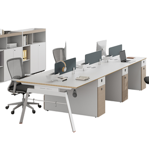 Cubículo modular de diseño moderno, Partición de personal para 2-6 personas, estación de trabajo, escritorio, muebles de oficina, partición móvil - Product Image 6
