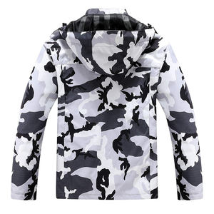 Chaqueta Cortavientos Impermeable de Algodón con Logotipo Metálico Negro de Diseño de Moda de Alta Calidad para Hombre, Invierno 2025 - Product Image 5