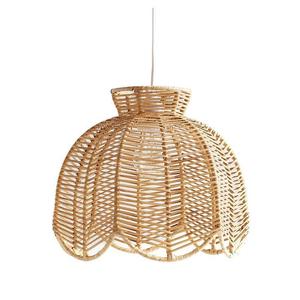 Lámpara colgante de bambú escultural duradera con efecto de brillo cálido Iluminación de muebles de hotel al aire libre de salón de comedor ambiental versátil - Product Image 3