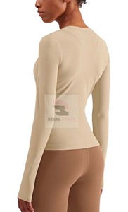 2025 gros hôpital sous Scrubs respirant col rond manches longues t-shirts - Product Image 3