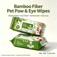 Lingettes humides douces en fibres organiques pour le nettoyage des excréments de chien – Offre spéciale