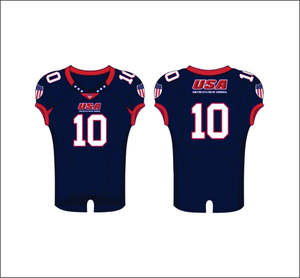 Polyester Made American <b>Football</b> Jersey Uniform Plain Regular Fit and Top Quality American <b>Football</b> Jersey - Product Image 2
