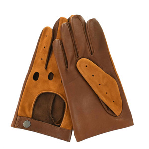 Gants en cuir de mouton solide pour hommes de haute qualité pour la conduite d'autobus Protection du travail mitaines en cuir de conduite de voiture - Product Image 1