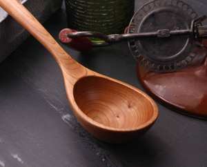 Juego de herramientas de cocina de cuchara de madera natural resistente de la mejor calidad - Product Image 1