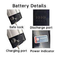 Batterie au lithium pour vélo électrique personnalisée Silver Fish-2 13Ah 48V 500W-1000W 5C Décharge MJXN