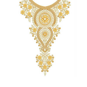 Patchs de travail miroir broderie à la main Vintage-magnifiques patchs de cou faits à la main - Product Image 6