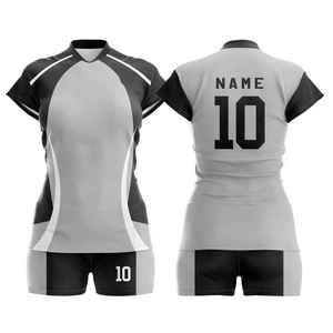 High Quality Lightweight Women Set With Quick Dry Stretch Jersey And <b>Athletic</b> Shorts For Peak Performance Volleyball Uniform - Product Image 3