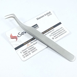 Pinzas Profesionales para Extensión de Pestañas Estilo Staleks con Acabado Satinado, Punta de Fibra de Acero Inoxidable, Punta Puntiaguda, Oferta de Septiembre - Product Image 5