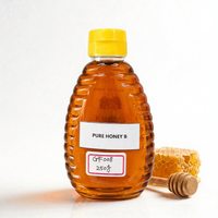 Miel naturel 250g 8,82 oz Bouteille de miel doré pur pour le thé, le petit-déjeuner, la pâtisserie et l'usage quotidien