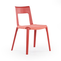 Chaise de bureau empilable moderne avec assise en PP moulé pour des environnements de travail flexibles