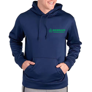 Sweat à capuche thermique d'hiver 100% coton 350 g/m² en molleton/éponge française pour homme, design patchwork color block, coupe classique - Product Image 5