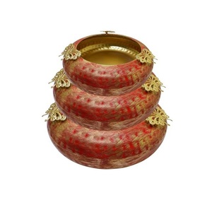 Juego de velas Urli de vieira indias hechas a mano para decoración de jardín nueva decoración Floral Showpiece para Diwali y maceta flotante de boda - Product Image 6