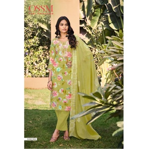 Premium algodón Flex descarga impreso Maruti moda modelo MF920 hasta la rodilla Kurta pantalón conjunto hecho a mano Dupatta para Indio - Product Image 1