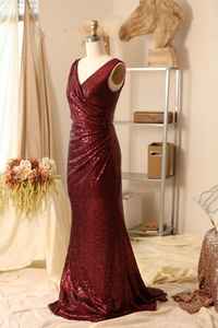 Vestido de noche ecológico sin Mangas de gasa acampanado transpirable antiestático para mujer - Product Image 3