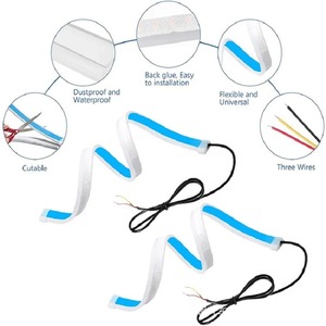 Car <strong>Led</strong> DRL <strong>Daytime</strong> <strong>Running</strong> <strong>Light</strong> Strip Waterproof 30cm 45cm 60cm <strong>Flexible</strong> Soft Tube Guide Headlight <strong>LED</strong> Strip <strong>Lights</strong> - Product Image 3
