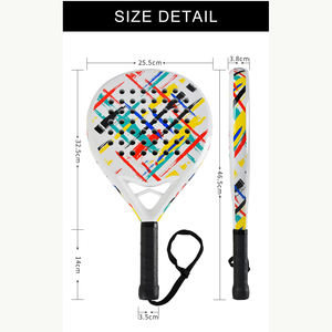 ไม้พายเทนนิสแบบ3K ทำจากคาร์บอนไฟเบอร์สำหรับใช้งานกลางแจ้งดีไซน์ตามสั่ง - Product Image 4