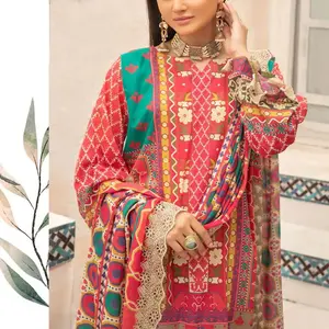 2023 OEM ชุด shalwar kameez_party shakistani shalwar kameez กับสีที่กำหนดเองสำหรับผู้หญิง ODM - Product Image 6