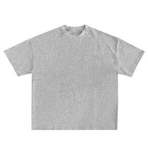 เสื้อยืดครอปไซส์ใหญ่พิเศษสำหรับผู้ชายเสื้อยืดแนวสตรีทผ้าฝ้ายสะพายไหล่100% สำหรับผู้ชายขายส่งโลโก้ได้ตามต้องการ - Product Image 4