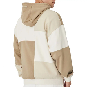 เสื้อฮู้ดดี้ผู้ชายไซส์ใหญ่สั่งทำขายส่ง พิมพ์ลายพัฟ ผ้าฝ้ายฟลีซ ปักโลโก้ สไตล์สตรีทแวร์สำหรับฤดูใบไม้ร่วง สีพื้น - Product Image 1