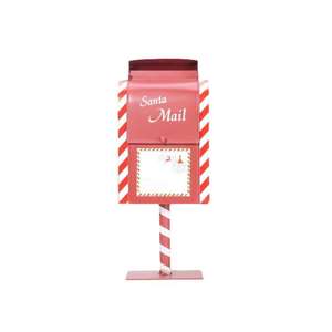 Kotak Surat Santa Merah Dekorasi Natal Kotak Surat <span class=keywords><strong>Vintage</strong></span> Kotak Surat Luar Ruangan Berdiri Sendiri - Product Image 3