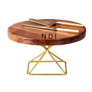 ชุดขาตั้งเค้กโลหะทรงกลมแบบใหม่ ชุบนิกเกิล 3 ชิ้น สำหรับเสิร์ฟเค้กหรือขนมอบ ราคาขายส่ง - Product Image 2