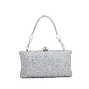 Women's <b>Silver</b> Fancy P23850 <b>Clutch</b> - Product Image 1