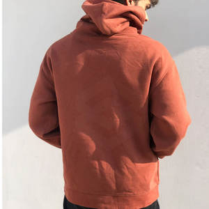 2025 nueva llegada sudaderas con capucha de gran tamaño de invierno informales de alta calidad para hombres con estampado Digital patrón sólido suministro ODM cuello con capucha - Product Image 5