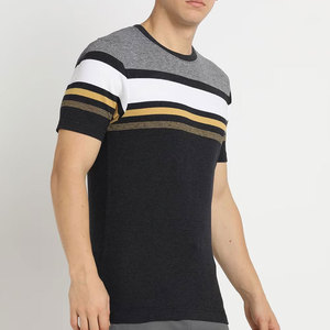Nueva llegada de camiseta ajustada para hombre de secado rápido, transpirable, de talla grande, Media manga, técnicas lavadas únicas con diseño de patrón de logotipo - Product Image 4