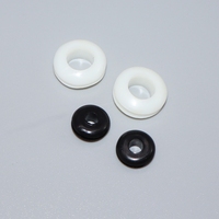 Bobine de joint torique de protection de fil de câble d'anneau en caoutchouc de silicone noir et blanc avec la finition simple