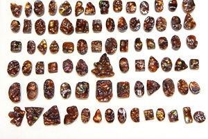 หินโมราเม็กซิกันไฟหลวมอัญมณีเรียบดรูซี่ Cabochon โมราไฟธรรมชาติขนาดสำหรับทำเครื่องประดับทำ15x11mm 29x27มม. - Product Image 3