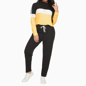 Chándales de alta calidad para mujer Sudaderas de color personalizadas Conjuntos de pantalones Jogger con logotipo personalizado - Product Image 1