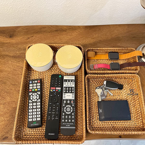 Juego de bandeja de almacenamiento organizador y servicio de mimbre tejido a mano de mimbre de Vietnam con Color personalizado y diseño artesanías decoración de marca - Product Image 4