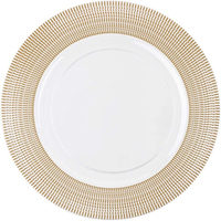 Vaisselle de maison sous-assiette ronde en cristal assiette de chargeur de luxe brillante décoration de mariage et utilisation de la cuisine assiette de service